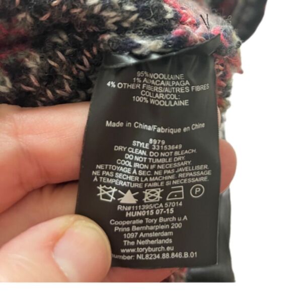 Tory Burch wool/alpaca turtleneck fair isle sweater - Picture 10 of 10